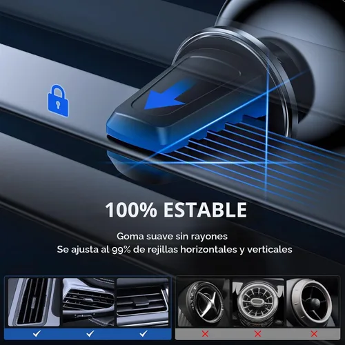 Vista 3 de SYNCWIRE Soporte magnético para teléfono para automóvil, giratorio de 360°, imanes súper fuertes, ventilación de aire, soporte para teléfono celular