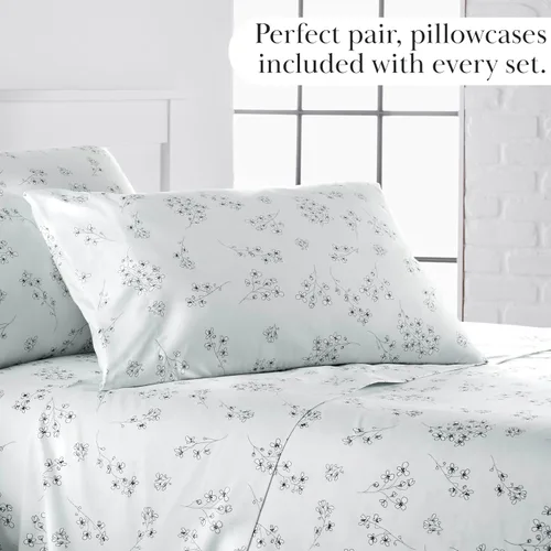 Vista 33 de Southshore Fine Living, Inc. Colección Winter Brush, juego de sábanas de 3 piezas para cama individual, sábana bajera con bolsillo profundo de 14