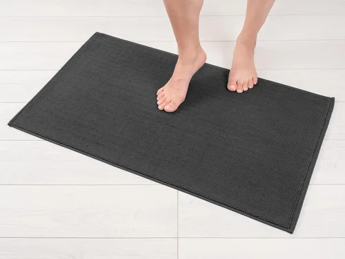 Vista 32 de American Soft Linen - Alfombra de baño antideslizante, 100% de algodón, 17 x 24 pulgadas, alfombras de baño lavables, tapetes peludos, color beige