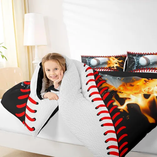 Vista 29 de Juego de ropa de cama de baloncesto para niños y adolescentes, juego de edredón deportivo para niños, tamaño matrimonial, suave, ligero, decoración