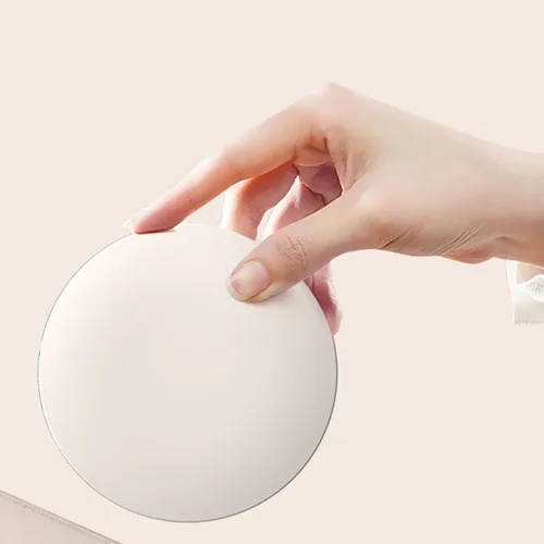 Vista 6 de Dpofirs Espejo compacto de viaje portátil con cámara para prueba de protector solar, espejo iluminado de aumento 2X para bolsillo de bolso, bolsillo