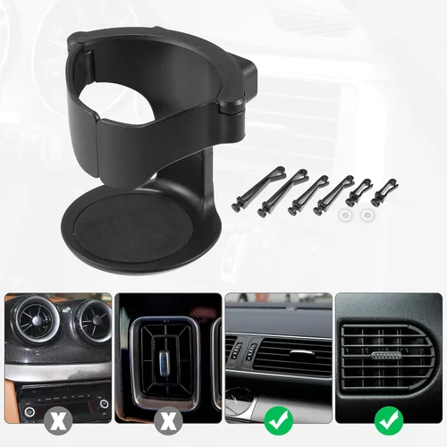 Vista 5 de X AUTOHAUX 2 uds. Soporte para taza de bebida de agua para automóvil, ajustable, universal, para coche, barco, caravana, caravana, caravana, caravana