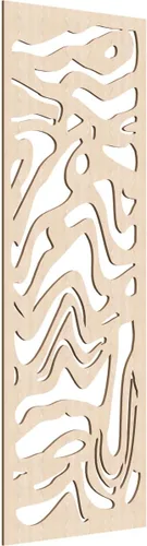 Vista 86 de 9 3/8"W x 24 3/8"H x 1/4"T Northfield Decorativos Paneles de Pared de Madera Calado, Abedul