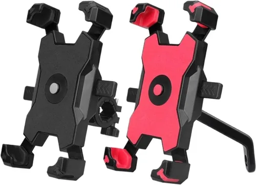 Vista 2 de Soporte genérico para móvil para bicicleta, universal, para scooter, espejo retrovisor, teléfono celular a la moda (negro A)