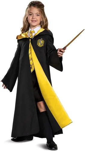 Vista 6 de Bata de Harry Potter, bata oficial de Hogwarts Wizarding World, accesorio de disfraz de lujo para niños