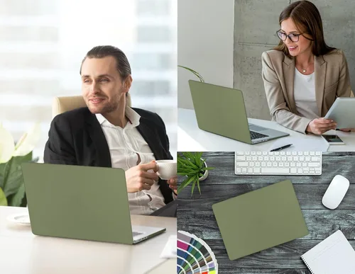 Vista 5 de CISSOOK Funda verde aguacate para MacBook Pro de 16 pulgadas 2021 2023 Release M3 A2991 M2 A2780 M1 A2485 Pro/Max Chip, carcasa rígida de plástico