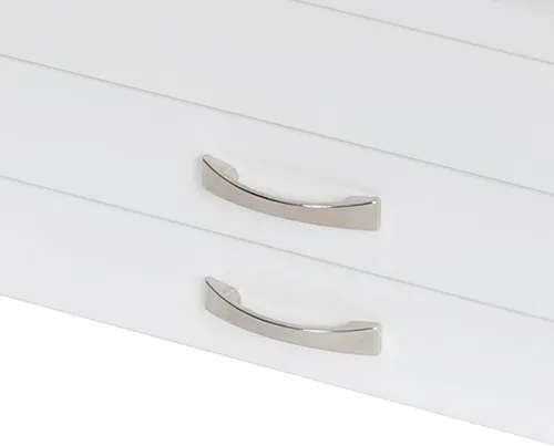 Vista 3 de Mele & Co. Liza - Joyero de madera con tapa de cristal (blanco)