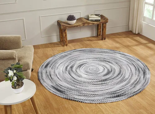 Vista 64 de Better Trends Alfombra trenzada degradada, ovalada, reversible y duradera, 100% algodón suave, ideal para cocina, sala de estar, dormitorio, tapete