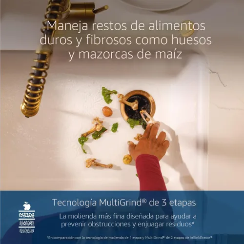 Vista 4 de InSinkErator EVOLUTION 0.75HP 3/4 HP, Advanced Series EZ Connect - Eliminación de basura de alimentación continua para alimentos y residuos