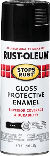 Vista 13 de Rust-Oleum 7776830 - Pintura en aerosol para prevención del óxido, 12 onzas, negro plano