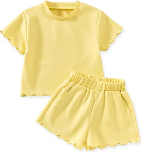 Vista 13 de Aalizzwell Traje de verano para niña pequeña 2-5T Púrpura