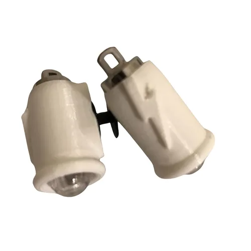 Vista 2 de Mini Headlights for Crocs an LED flashlight charm for your shoes (Lime Translucent)