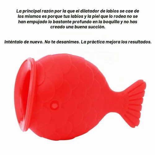 Vista 3 de Labios Potenciador Dispositivo Regordete Labios Silicona Forma de Pez Labios Plumper Labios Rellenar Labios Natural Pout Boca Herramienta Sexy Boca