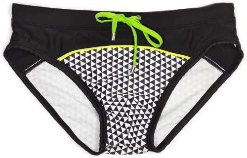 Vista 5 de UXH Traje de baño para hombre calzoncillos acolchado traje de baño masculino moda sexy natación bikini tabla playa surf nadar troncos
