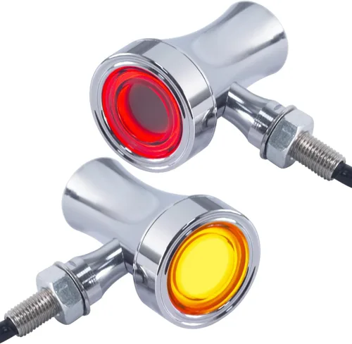 Vista 13 de FATECIM 2 luces traseras LED para motocicleta, intermitentes, luces de freno con visera, luces traseras de motocicleta, intermitentes traseros