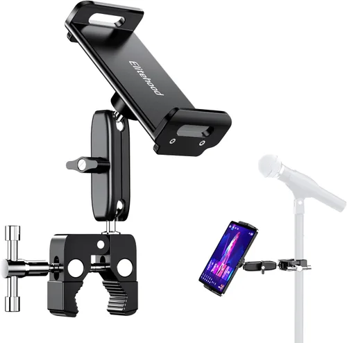 Vista 10 de elitehood Soporte de metal para iPad para soporte de micrófono, soporte