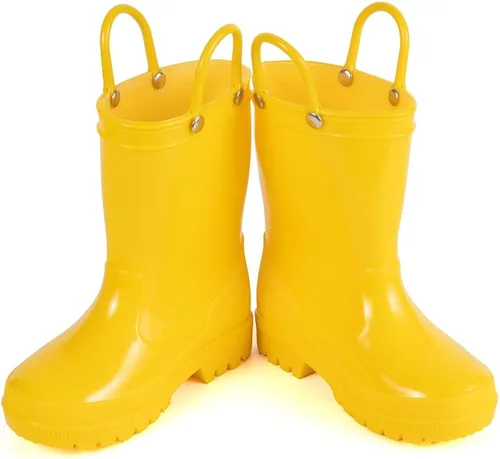 Vista 4 de HugRain Botas de lluvia ligeras y adorables para niños pequeños