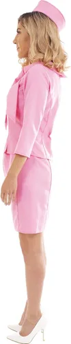 Vista 5 de Toynk Legally Blonde 2 - Disfraz de Elle Woods Diseño auténtico inspirado en la película Incluye chaqueta rosa, falda y sombrero de pastillero