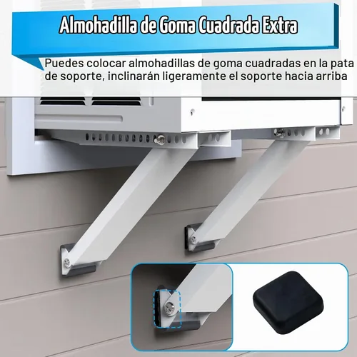 Vista 5 de Air Jade - Soporte de aire acondicionado para ventana, sin taladro, hasta 200 libras