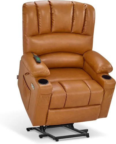 Vista 28 de MCombo Silla reclinable grande para ancianos altos, 7099 Negro