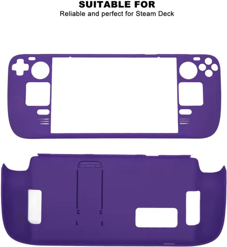 Vista 3 de Funda protectora con función atril para cubierta de vapor, protector con base de soporte, funda protectora completa a prueba de huellas dactilares