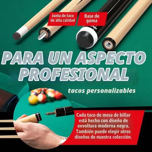 Vista 4 de Prosniper Premium Pool Sticks Set of 4 58-Inch, 19-Oz Canadian Ashwood Pool Cue with Low-Deflection Shaft & 4 Extra Chalks Pro-Grade Billiard