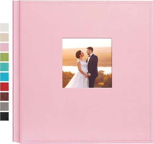 Vista 21 de potricher Álbum de fotos pequeño de 4 x 6 pulgadas, 100 fotos, cubierta de cuero, libro de fotos con 100 bolsillos horizontales para familia, boda