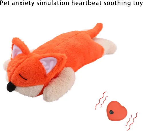 Vista 3 de ordinarYone Interactively Plush Dog Toy Realistic Simulation to Reduce Anxieties and Promote Sleep for Anxious Pet