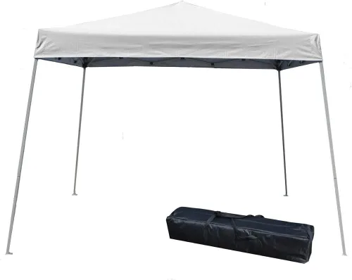 Vista 7 de Impact Canopy Carpa Desplegable con Patas Inclinadas de 10 x 10 Pies, Caqui - Sin Pared Lateral