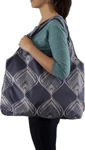 Vista 4 de ChicoBag Vita - Bolsa reutilizable con clip de mosquetón Bolsas de compras compactas reutilizables Respetuosas con el medio ambiente, Bandana