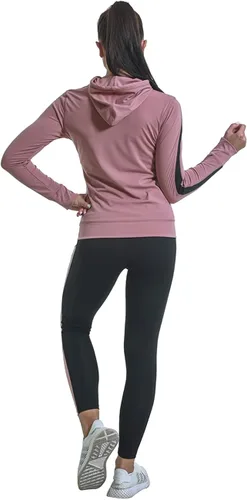 Vista 4 de Conjunto de chaleco y leggings para mujer, conjunto de ropa de entrenamiento de yoga, conjunto de 3 piezas para mujer