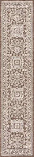 Vista 74 de Unique Loom Outdoor Aztec Collection Alfombra de área, Chalca (5 pies 3 pulgadas, octágono, aguamarina/marfil)
