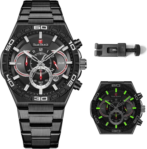 Vista 10 de Mens Watches Analog Waterproof Watches for Men Chronograph Classical Fashion Dress Mens Wrist Watch Relojes para Hombres Christmas Gift for Men
