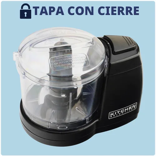 Vista 5 de Kitchen Selectives Mini Chopper de Select Brands - Mini picadora eléctrica de alimentos para electrodomésticos de cocina - Cuenta con piezas aptas