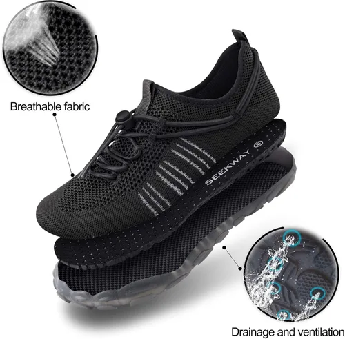 Vista 7 de SEEKWAY - Zapatos acuáticos para hombre y mujer, secado rápido, para playa, natación, río, piscina, lago, senderismo, kayak, surfing