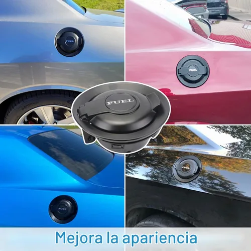 Vista 2 de 68250120AA - Cubierta de tapa de gasolina – Accesorios de puerta de tapa de tanque de combustible negro compatibles con Dodge Challenger 2008-2023