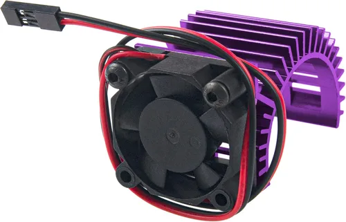 Vista 8 de Disipador de calor de motor RC 540 545 550 sin escobillas cepillado con ventilador de enfriamiento de 5-6 V compatible con Traxxas HSP HPI Wltoys