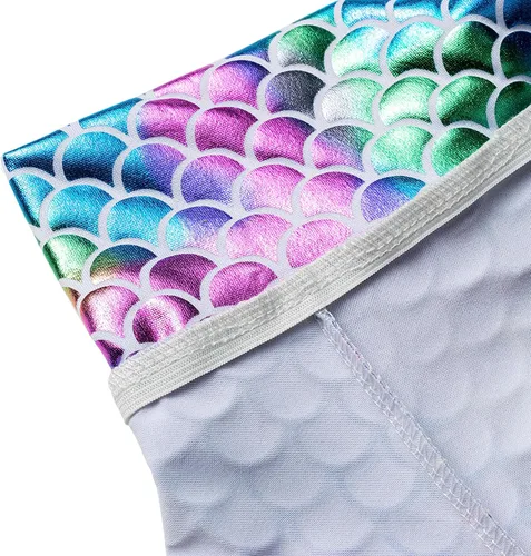 Vista 6 de Vestido de sirena para niñas, traje de cumpleaños de sirena, tutú de sirena para niñas