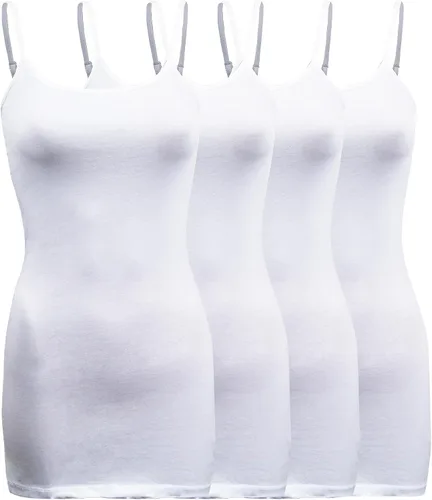 Vista 17 de ShezPretty - Camiseta sin mangas básica para mujer con tirantes tipo espagueti ajustables, 4