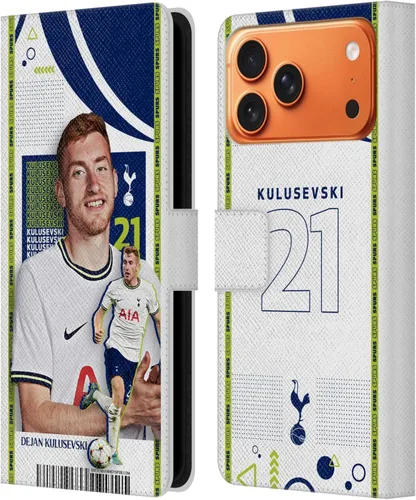 Vista 10 de Head Case Designs Officially Licensed Tottenham Hotspur F.C. Cristian Romero 2022/23 First Team Leather Wallet Case Compatible with Apple iPhone 11
