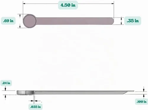 Vista 2 de 1 mL (1 CC) Cuchara de mango largo para café, proteína en polvo, comida para mascotas, especias, granos, productos secos – Cuchara medidora