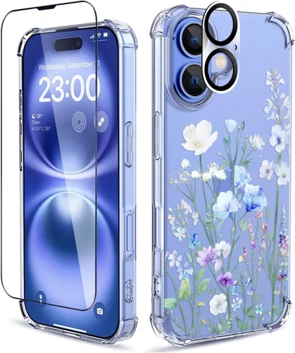 Vista 84 de Funda para iPhone 13 y iPhone 14 (6.1 pulgadas), funda protectora delgada de poliuretano termoplástico suave a prueba de golpes, bonito