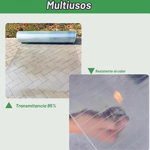 Vista 6 de Hoja de techo de policarbonato transparente, dosel de invernadero de plástico resistente a los rayos UV, paneles de aislamiento transparentes