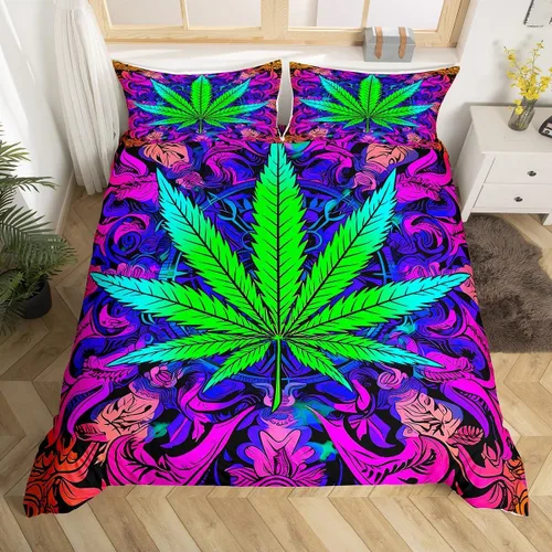 Vista 17 de Juegos de Funda de Edredón Hippie Tie Dye Tamaño Twin Azul Morado Tie Dye Espiral Funda de Edredón, Funda de Colcha Boho Bohemia Hippie Gitana