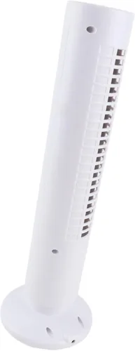 Vista 9 de USB Bladeless Tower Fan, Adjustable 2 Speeds (White)