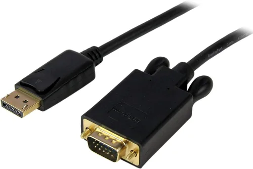 Vista 5 de StarTech - Cable DisplayPort a VGA activo de 35.8 in, 1080p, DP 1.2 (DP2VGAMM3B) 1m, DP++ Source, EDID & DDC Pass-Through, Latching, VGA Screw