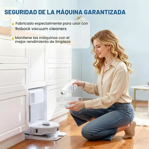 Vista 5 de CPLIKE Solución de limpieza de suelos para Roborock Qrevo S Pro, QV 35A, Qrevo S5V