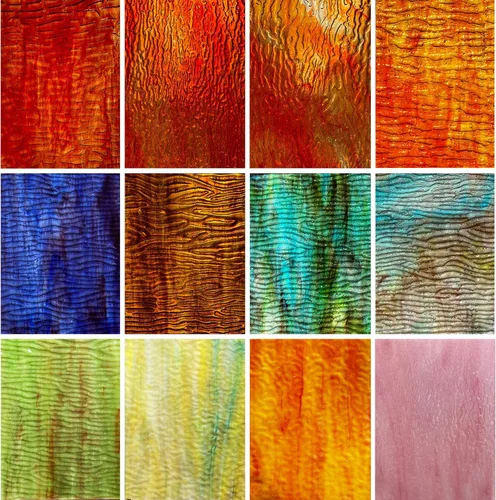 Vista 20 de LITMIND 12 hojas de vidrieras iridiscentes – 4 x 6 pulgadas de vidrio de arte arcoíris opaco para mosaicos, manualidades y proyectos de bricolaje