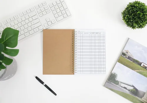 Vista 5 de 1 Paquete de Libros de Contabilidad para Seguimiento del Presupuesto del Hogar, Contabilidad de Negocios - Cuaderno de Seguimiento de Gastos
