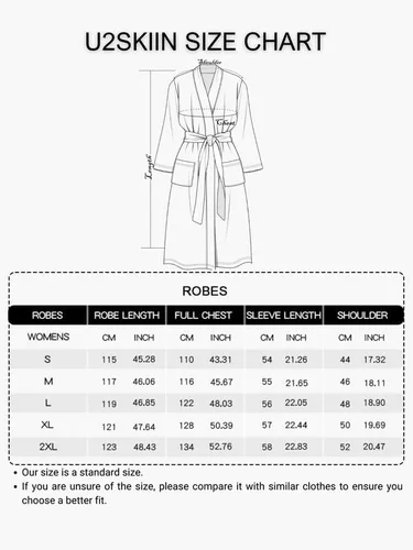 Vista 6 de U2SKIIN Bata de toalla para mujer, larga, suave 100% algodón, bata de baño de tela de toalla ligera para después de la ducha